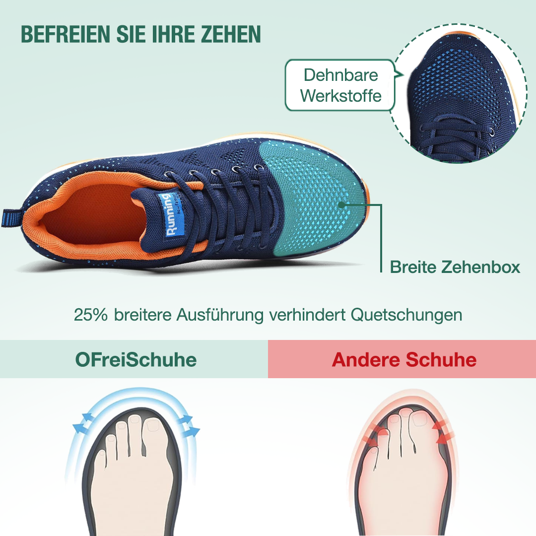 FederGang Orthopädische Schuhe - Orange