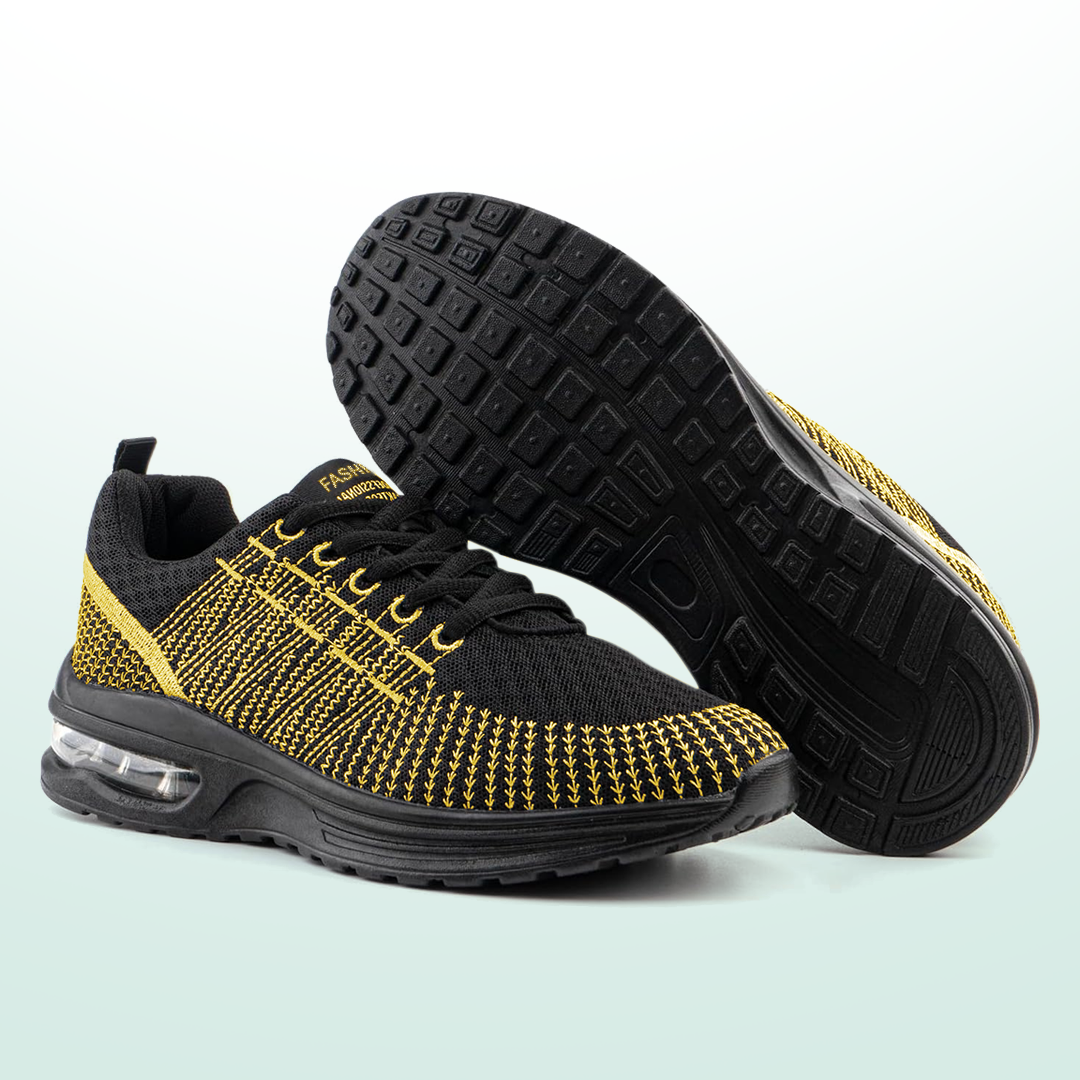 Hildaschritt Orthopädische Schuhe - Schwarz Gelb