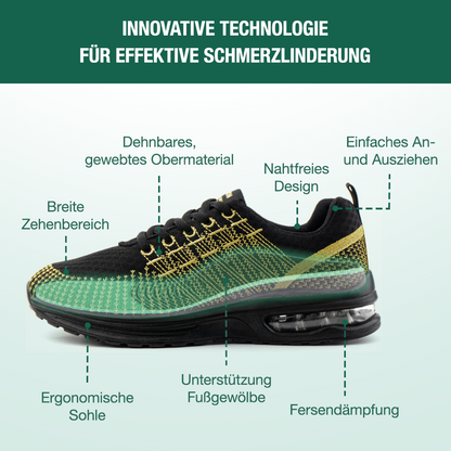 Hildaschritt Orthopädische Schuhe - Schwarz Gelb