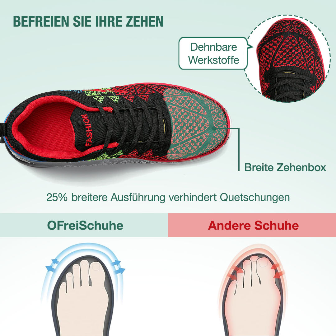 JumpSoft Orthopädische Schuhe - Rot