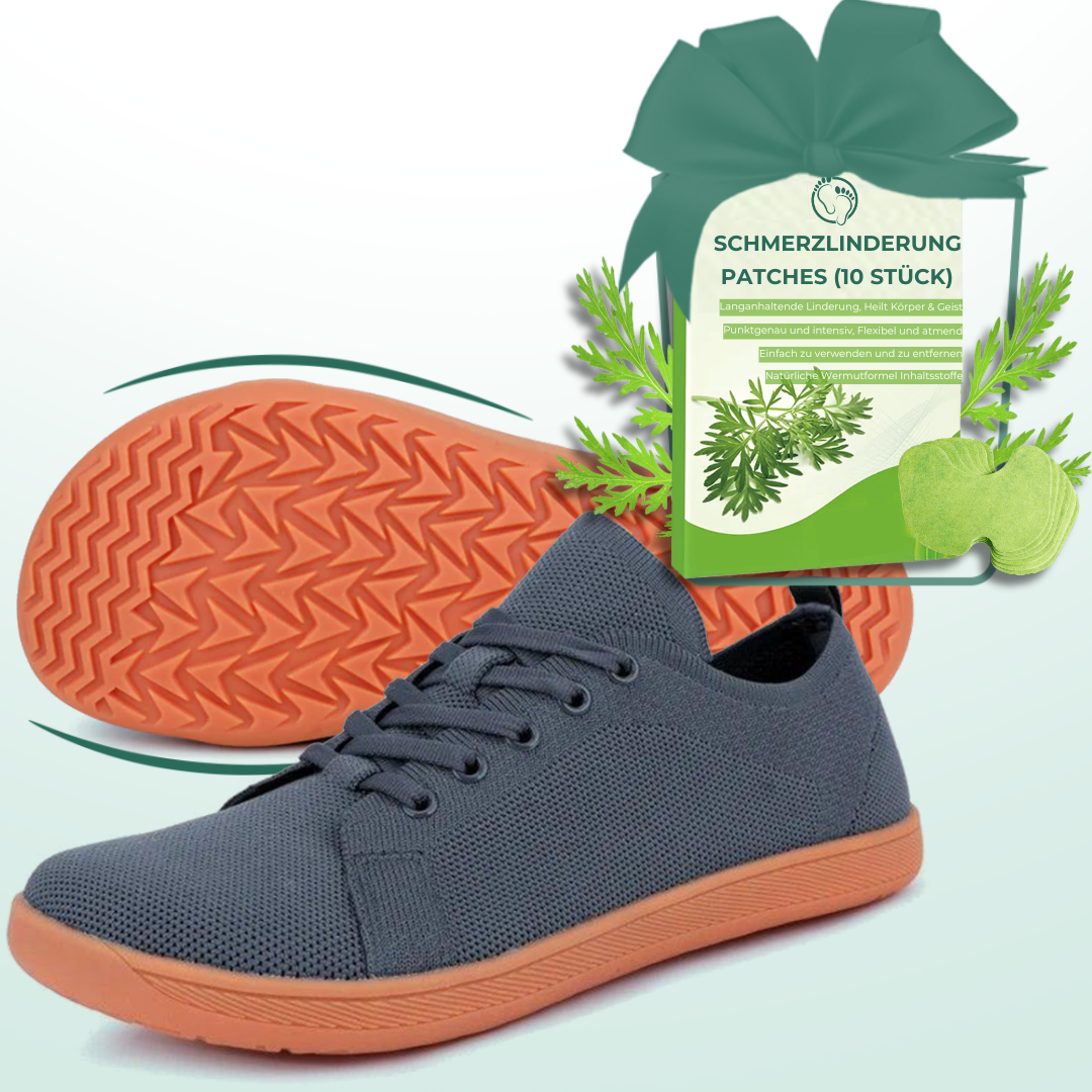Lorry Vamp Barfußschuhe Knit Grau - Natürliche Erleichterung