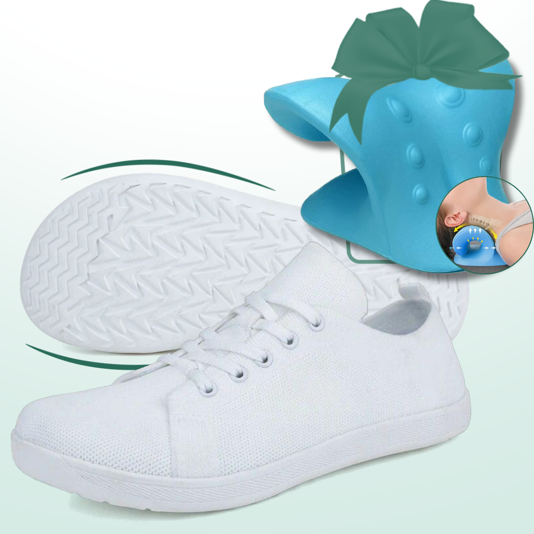 Lorry Vamp Barfußschuhe Knit Weiß - Barfuß und Nackenschmeichler