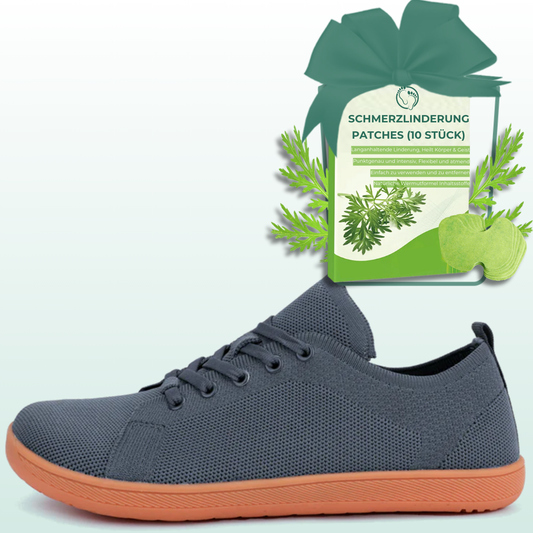 Lorry Vamp Barfußschuhe Knit Grau - Natürliche Erleichterung
