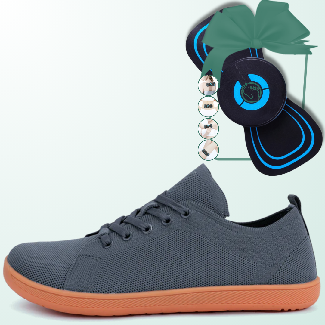 Lorry Vamp Barfußschuhe Knit Grau - Rundum Verwöhnung