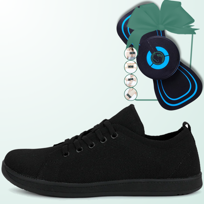 Lorry Vamp Barfußschuhe Knit Schwarz - Schuh-Revolution und Massage-Fusion