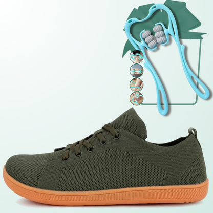 Lorry Vamp Barfußschuhe Knit Grün - Barfußheld und Massageprofi