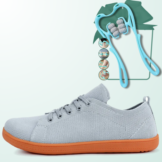 Lorry Vamp Barfußschuhe Knit Hellgrau - Schuhtraum und Handheilung