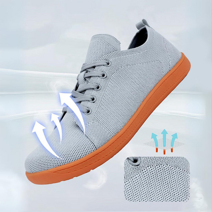 OrthoFree Lorry Vamp Barfußschuhe Canvas In Grau