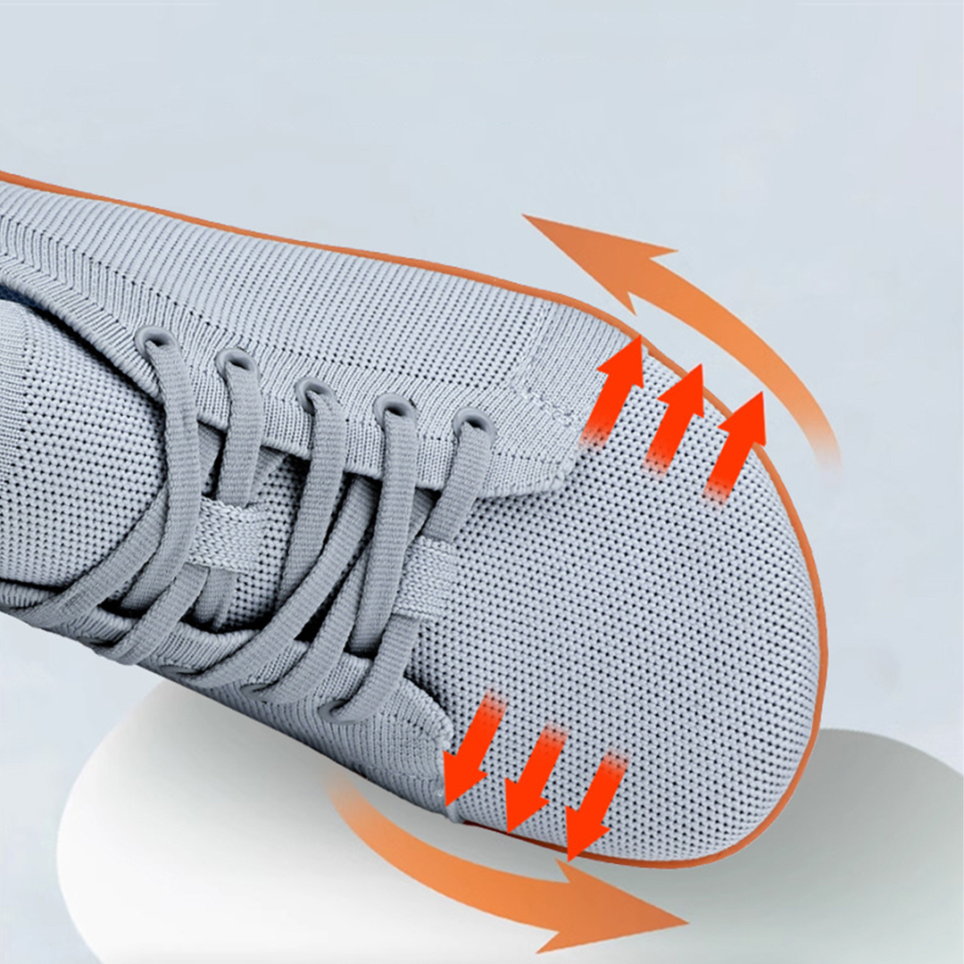 OrthoFree Lorry Vamp Barfußschuhe Canvas In Grau