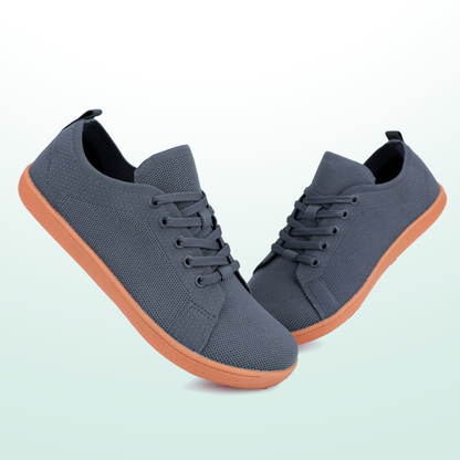 Lorry Vamp Barfußschuhe Knit Grau - Natürliche Erleichterung