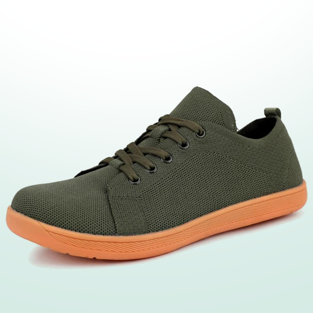OrthoFree Lorry Vamp Barfußschuhe Canvas In Dunkelgrün