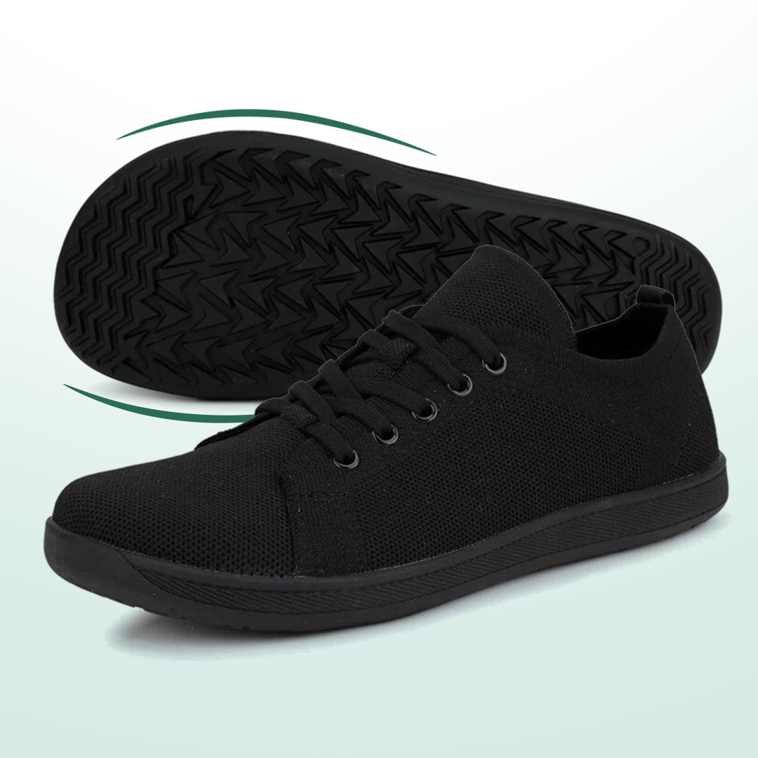 OrthoFree Lorry Vamp Barfußschuhe Canvas In Schwarz