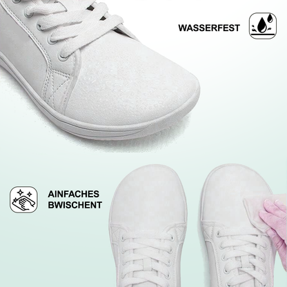 OrthoFree Lorry Vamp Barfußschuhe Leder In Weiß