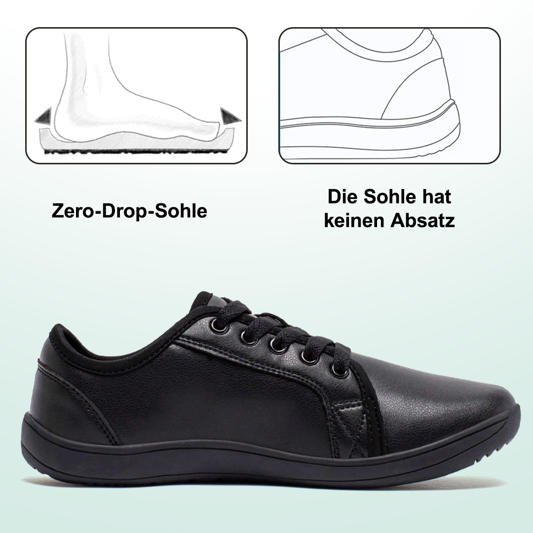 OrthoFree Lorry Vamp Barfußschuhe Leder In Schwarz