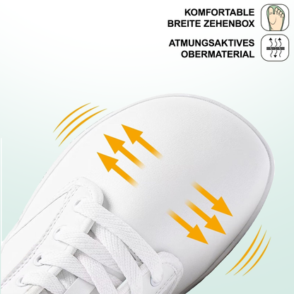 OrthoFree Lorry Vamp Barfußschuhe Leder In Weiß