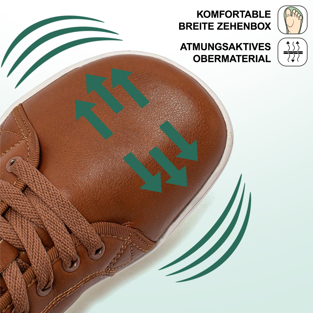 Lorry Vamp Barfußschuhe Leder In Braun