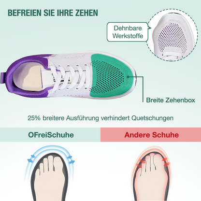 WalkMora Orthopädische Schuhe - Lila Weiß