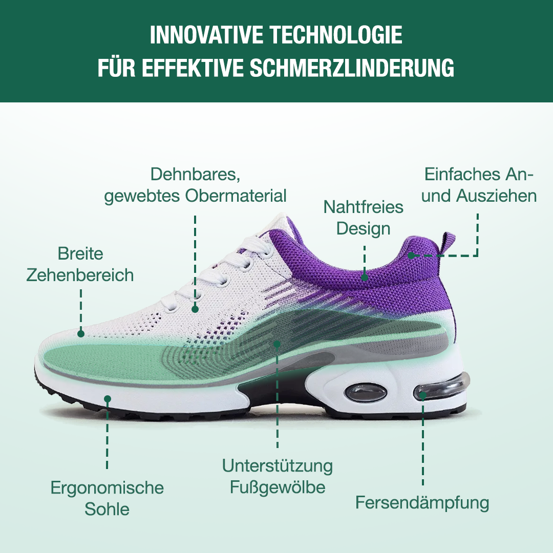 WalkMora Orthopädische Schuhe - Lila Weiß