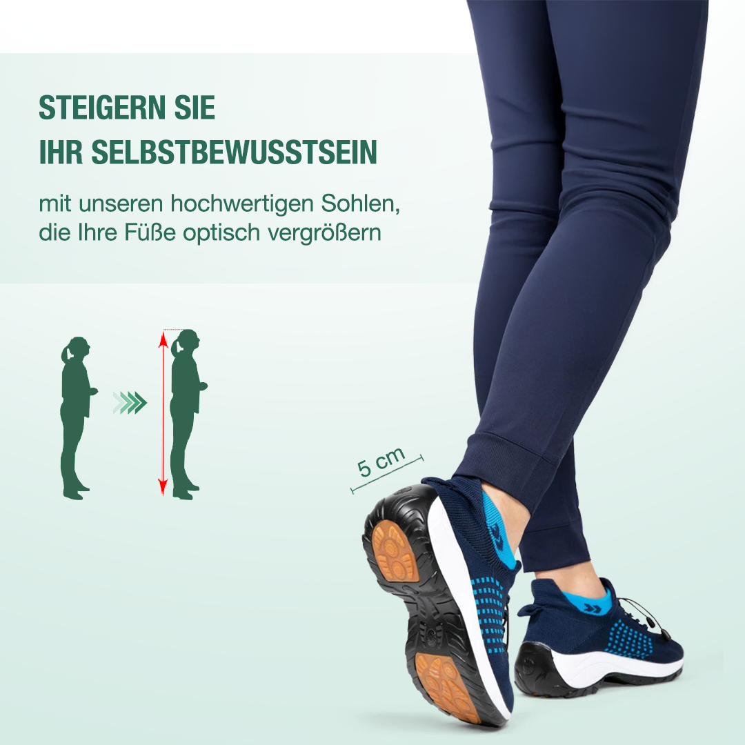 Ambulo Ortho Ergonomische Schuhe mit Dämpfung - Blau Marineblau