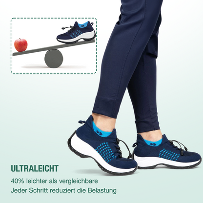 Ambulo Ortho Ergonomische Schuhe mit Dämpfung - Blau Marineblau