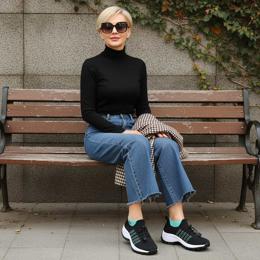 Ambulo Ergonomische Schuhe mit Dämpfung - Schwarz Grün