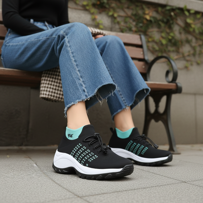 Ambulo Ergonomische Schuhe mit Dämpfung - Schwarz Grün