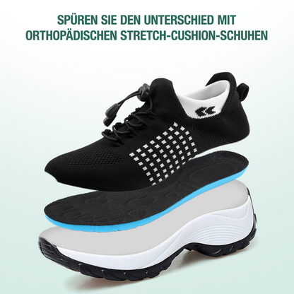 Ambulo Ortho Ergonomische Schuhe mit Dämpfung - Weiß Schwarz