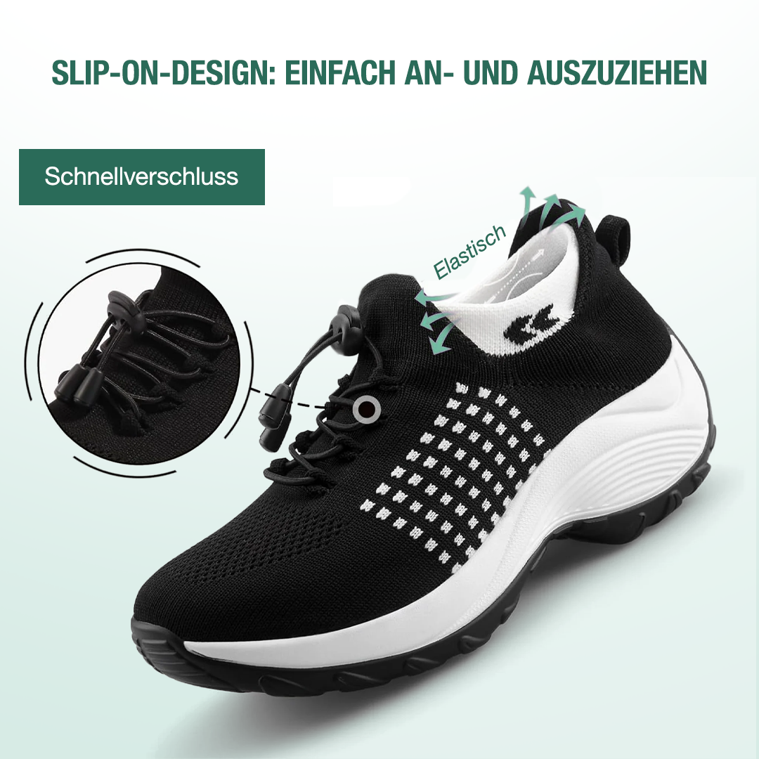 Ambulo Ortho Ergonomische Schuhe mit Dämpfung - Weiß Schwarz