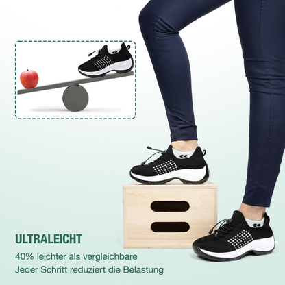 Ambulo Ortho Ergonomische Schuhe mit Dämpfung - Weiß Schwarz