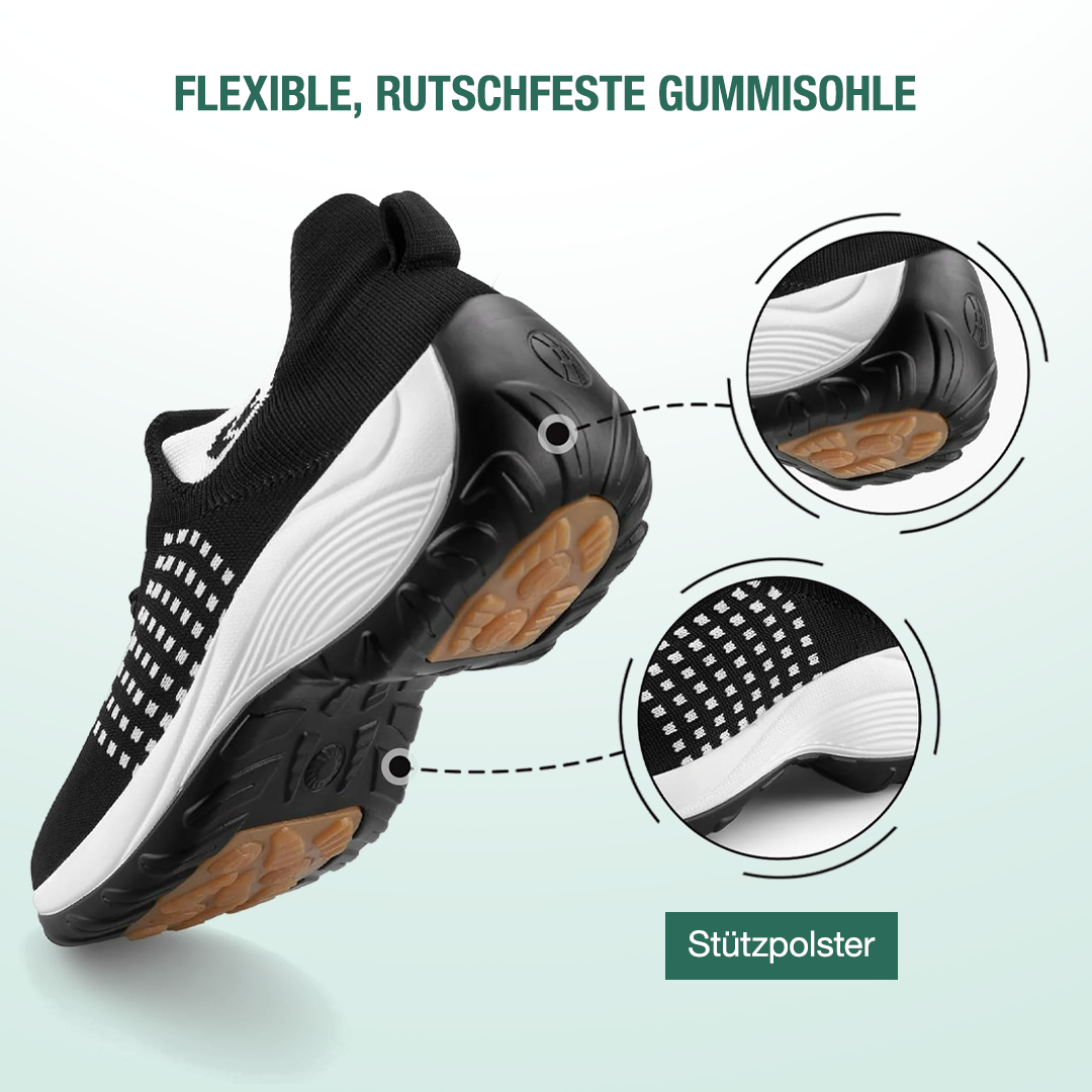 Ambulo Ortho Ergonomische Schuhe mit Dämpfung - Weiß Schwarz