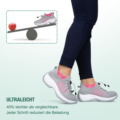 Ambulo Ergonomische Schuhe mit Dämpfung - Grau Rosa