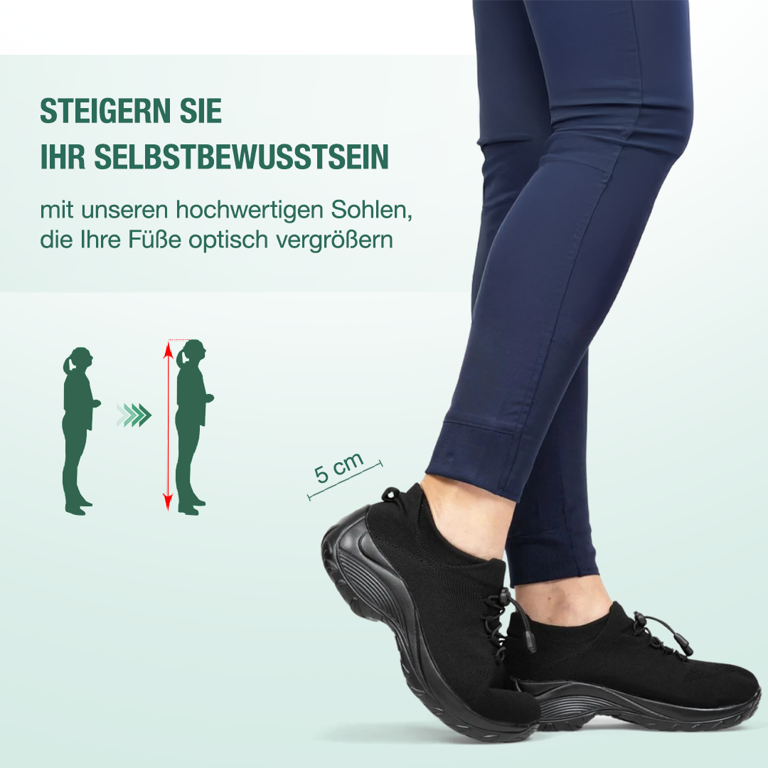 Ambulo Ergonomische Schuhe mit Dämpfung - Schwarz