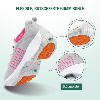 Ambulo Ergonomische Schuhe mit Dämpfung - Grau Rosa