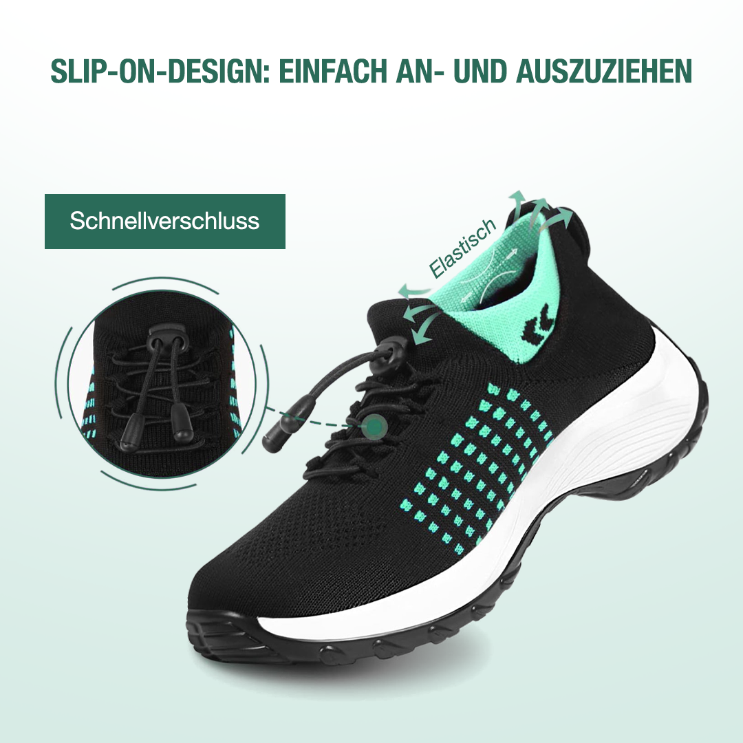 Ambulo Ergonomische Schuhe mit Dämpfung - Schwarz Grün