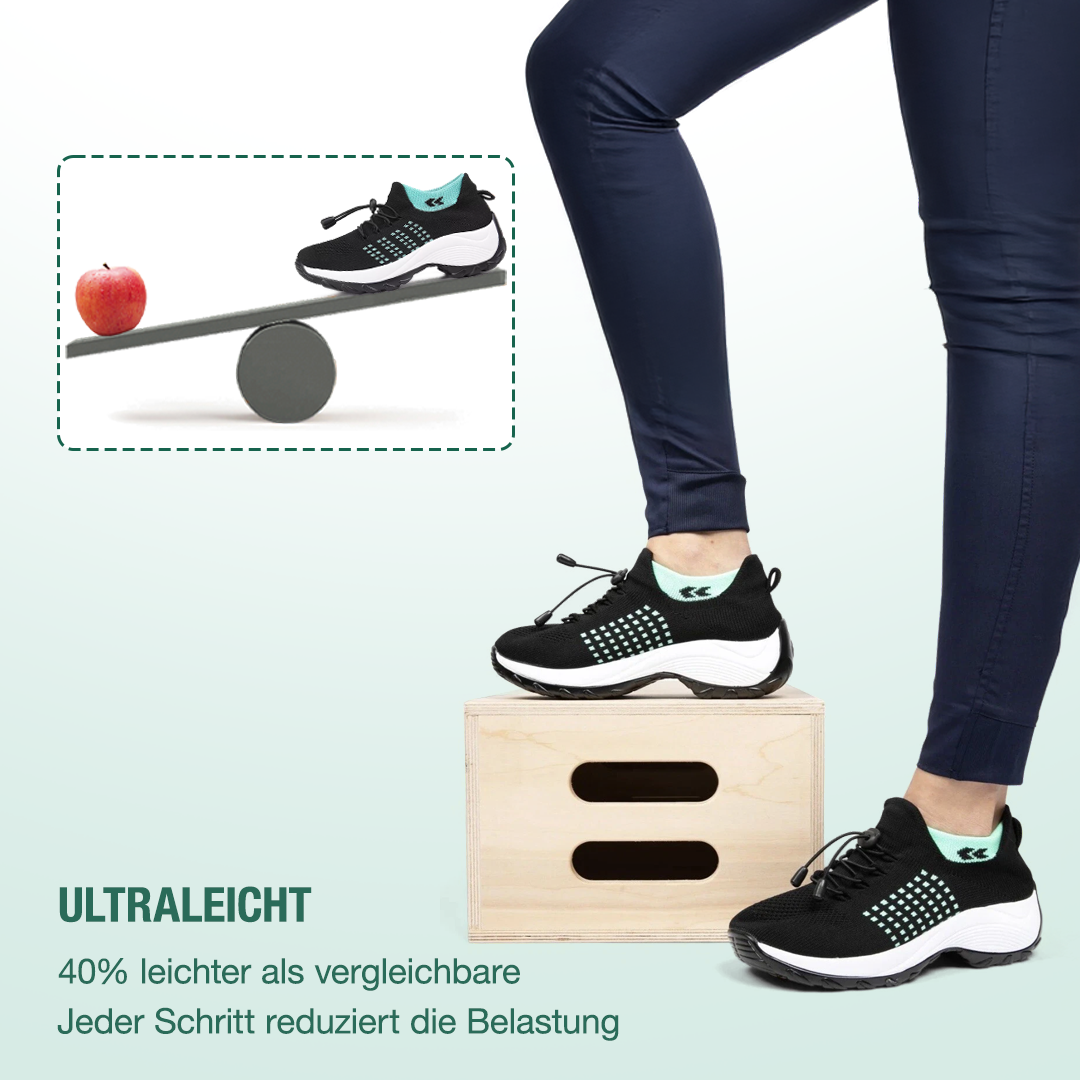 Ambulo Ergonomische Schuhe mit Dämpfung - Schwarz Grün