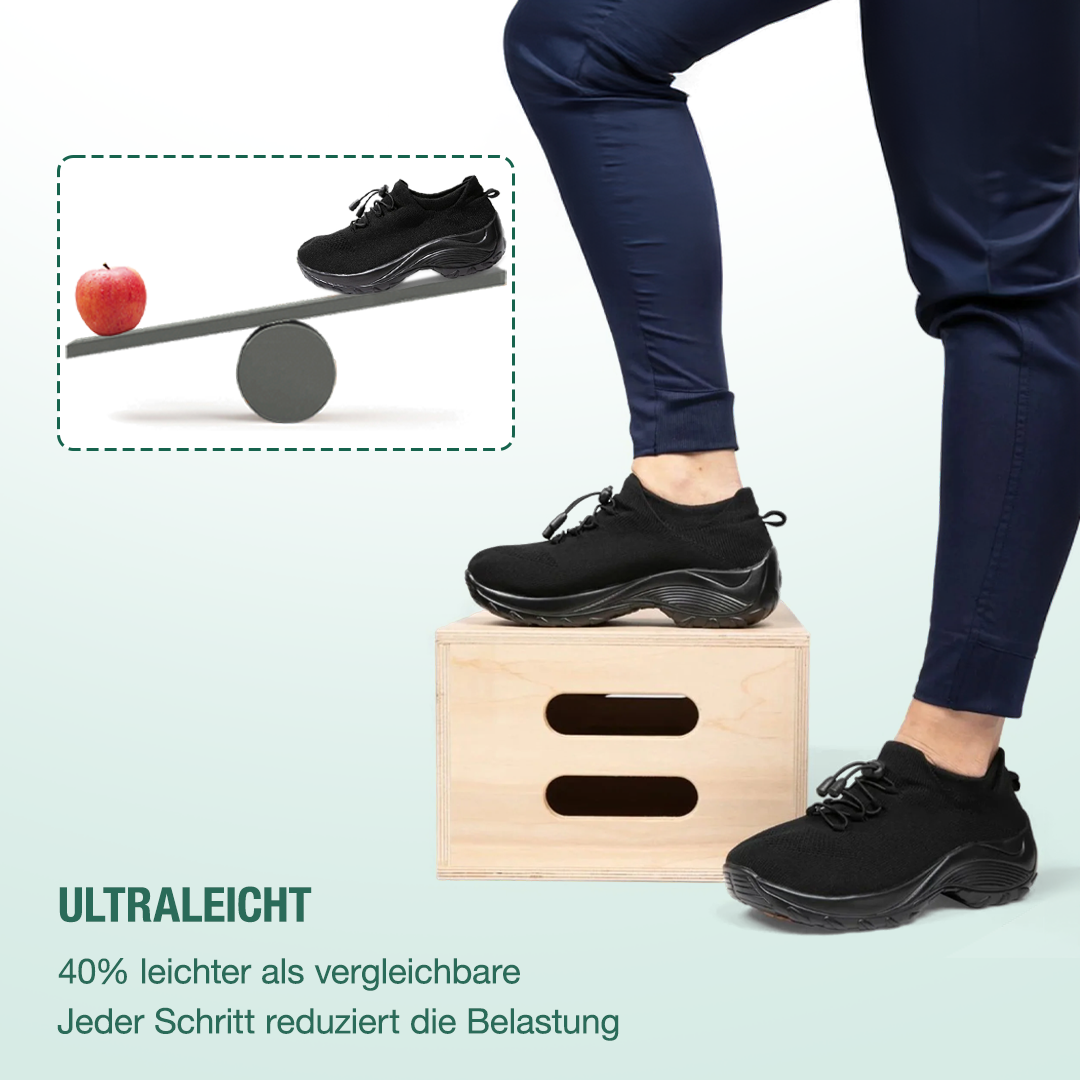 Ambulo Ergonomische Schuhe mit Dämpfung - Schwarz