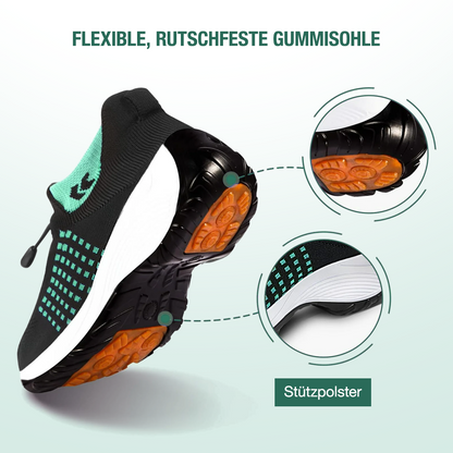 Ambulo Ergonomische Schuhe mit Dämpfung - Schwarz Grün