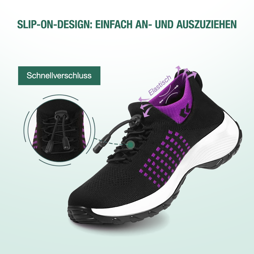 Ambulo Ortho Ergonomische Schuhe mit Dämpfung - Lila Schwarz