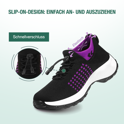 Ambulo Ortho Ergonomische Schuhe mit Dämpfung - Lila Schwarz
