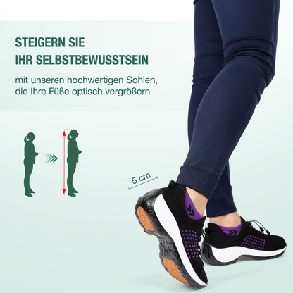 Ambulo Ortho Ergonomische Schuhe mit Dämpfung - Lila Schwarz