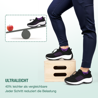 Ambulo Ortho Ergonomische Schuhe mit Dämpfung - Lila Schwarz