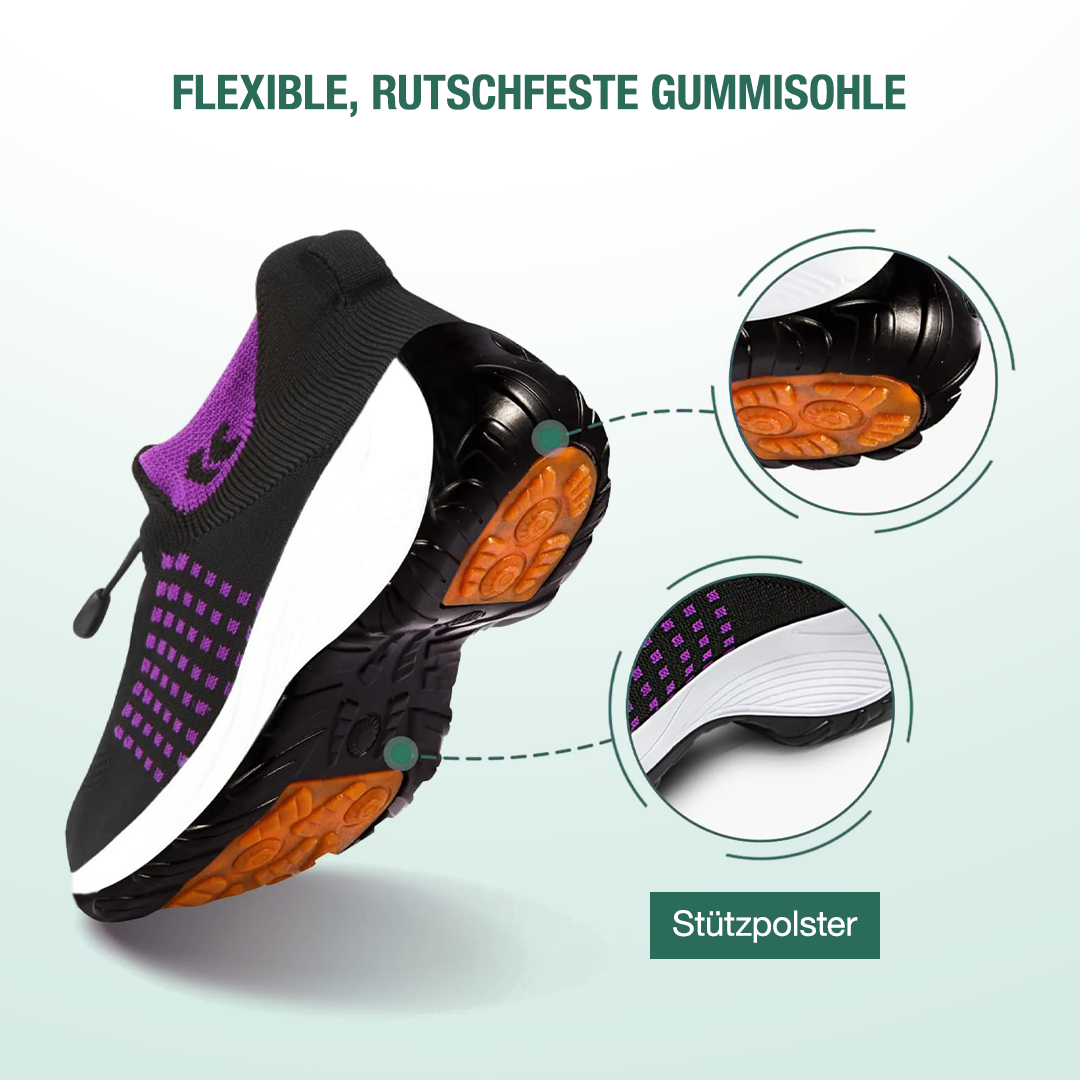 Ambulo Ortho Ergonomische Schuhe mit Dämpfung - Lila Schwarz