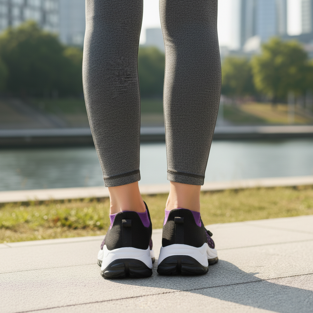 Ambulo Ortho Ergonomische Schuhe mit Dämpfung - Lila Schwarz