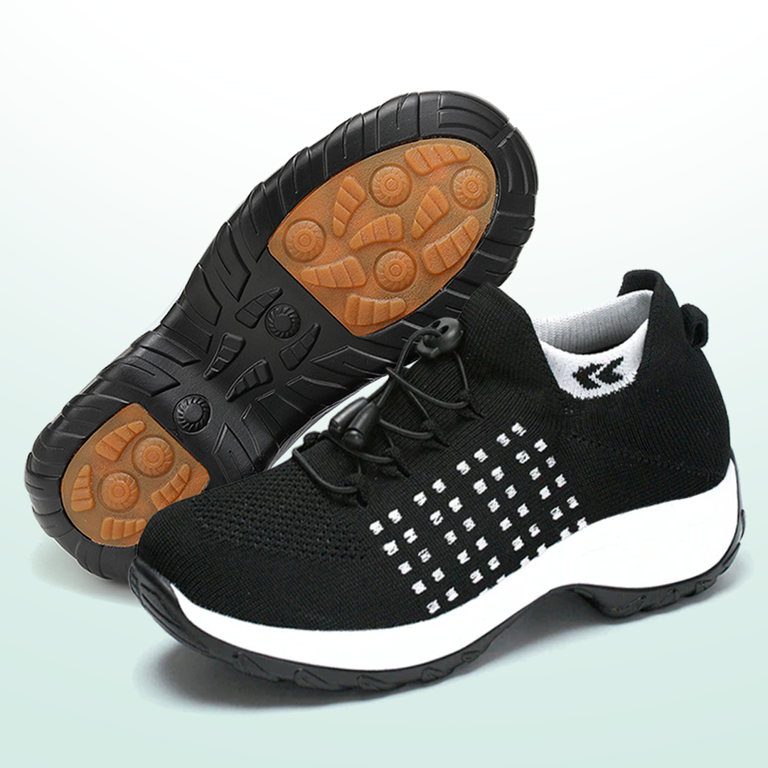 Ambulo Ergonomische Schuhe mit Dämpfung - Schwarz Weiß