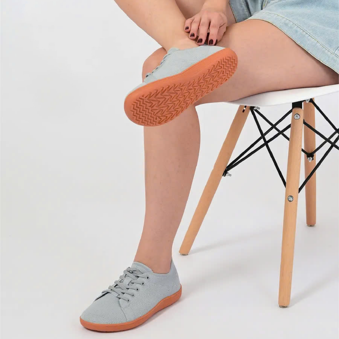 Lorry Vamp Barfußschuhe Knit - Hellgrau