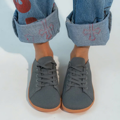 Lorry Vamp Barfußschuhe Knit - Grau
