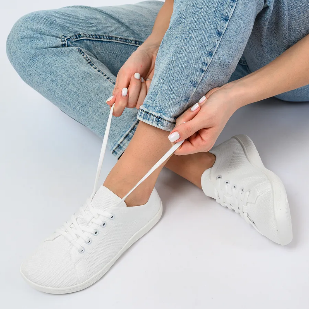 Lorry Vamp Barfußschuhe Knit - Weiß
