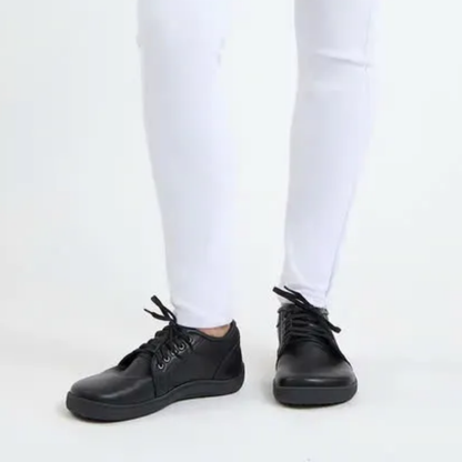 Lorry Vamp Barfußschuhe Leder - Schwarz