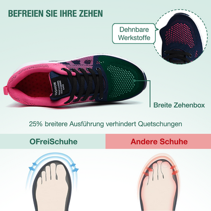 Friedensfuß Orthopädische Schuhe - Rosa Schwarz