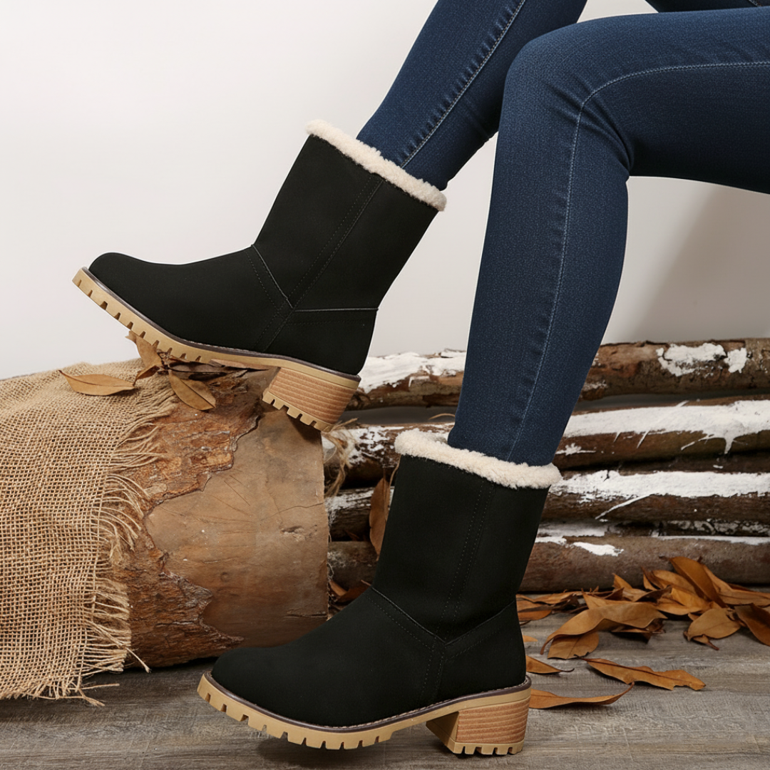 Almira Winter Stiefelette mit Absatz & 2in1 Design